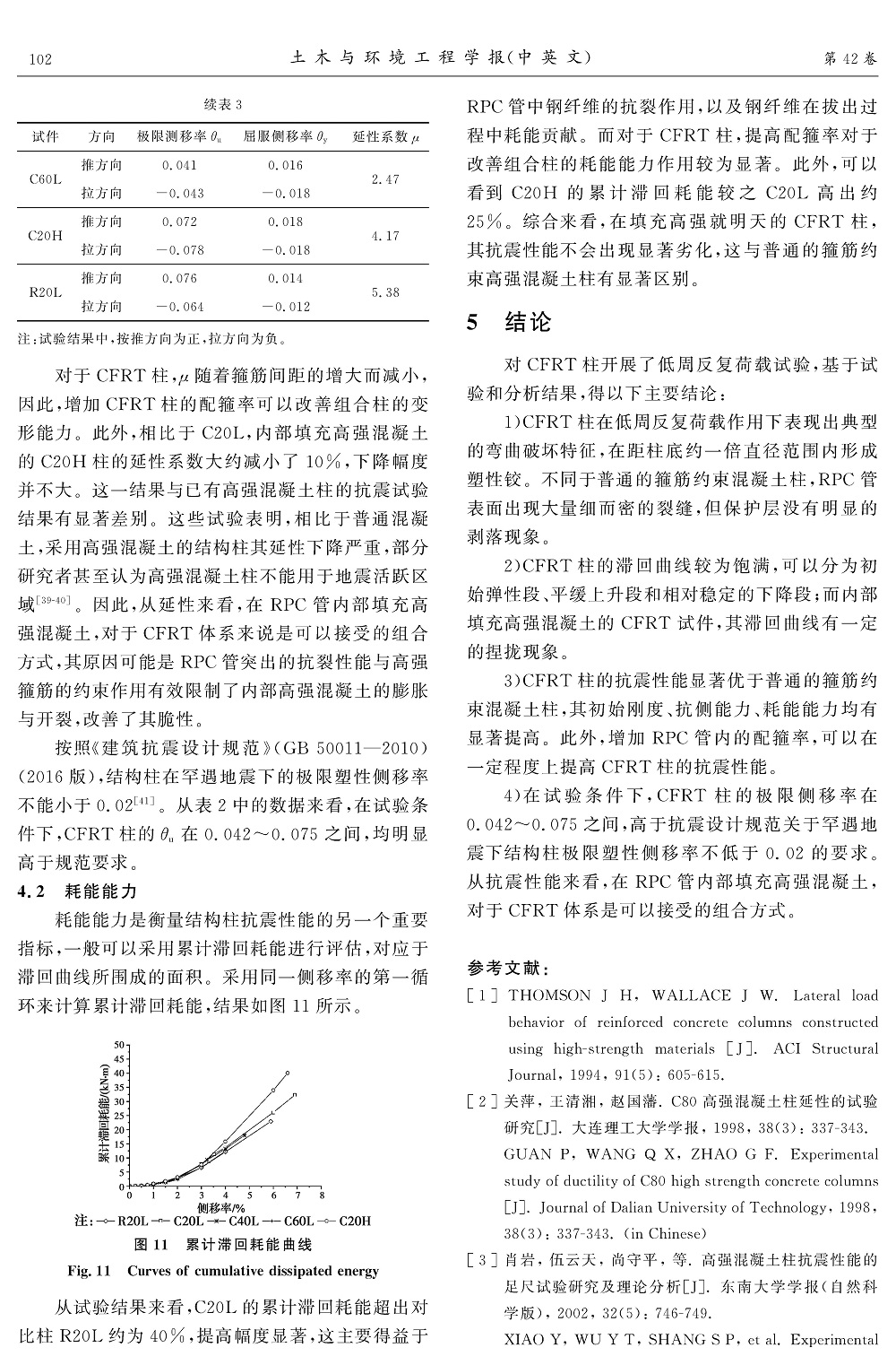 活性粉末混凝土預(yù)制管組合柱抗震性能試驗(yàn)研究_頁面_09
